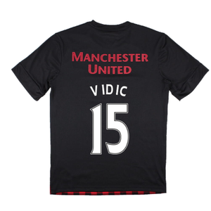 Manchester United 2010-2011 Training Shirt (M) (Vidic 15) (Excellent)_1