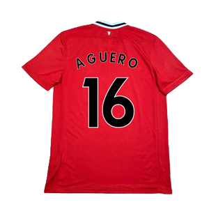 Manchester United 2011-12 Home Shirt (XL) (Aguero 16) (Excellent)_1