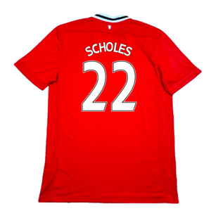 Manchester United 2011-12 Home Shirt (2XL) (Very Good) (Scholes 22)_1