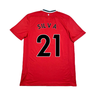 Manchester United 2011-12 Home Shirt (XL) (Silva 21) (Excellent)_1