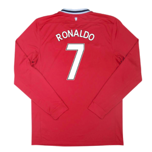 Manchester United 2011-12 Long Sleeve Home Shirt (S) (Very Good) (RONALDO 7)_1