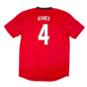 Manchester United 2012-13 Home Shirt (S) (Good) (Jones 4)_1