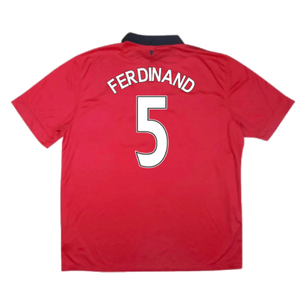 Manchester United 2013-14 Home (XL) (Excellent) (Ferdinand 5)_1