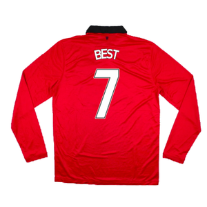 Manchester United 2013-14 Home Long Sleeve Shirt (L) (Mint) (Best 7)_1