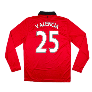 Manchester United 2013-14 Home Long Sleeve Shirt (XL) (Mint) (Valencia 25)_1