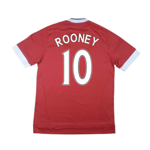 Manchester United 2015-16 Home Shirt ((Excellent) M) (Rooney 10)_2