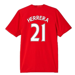 Manchester United 2015-16 Home Shirt (M) (Mint) (Herrera 21)_1