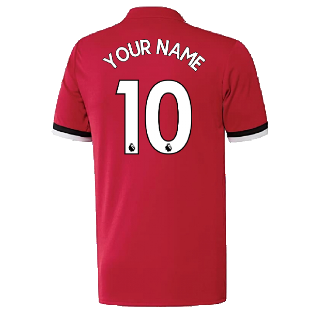 Manchester United 2017 18 Home Shirt Excellent L Your Name
