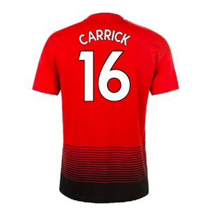 Manchester United 2018-19 Home Shirt (L) (Very Good) (Carrick 16)_1