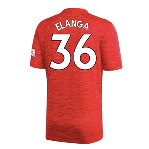 Manchester United 2020-21 Home Shirt (L) (Excellent) (Elanga 36)_1