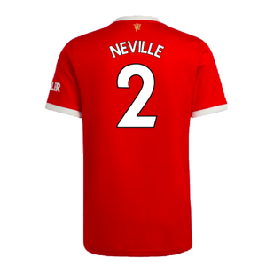 Manchester United 2021-22 Home Shirt (XL) (Good) (NEVILLE 2)_1