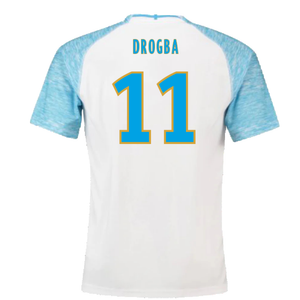 Marseille 2018-19 Home Shirt (XS) (Very Good) (Drogba 11)_1