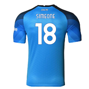 Napoli 2022-23 Player Issue Home Shirt (M) (Excellent) (Simeone 18)_1