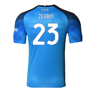 Napoli 2022-23 Player Issue Home Shirt (XL) (Fair) (Zerbin 23)_1