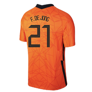 Netherlands 2020-22 Home Shirt (XXL) (Very Good) (F. DE JONG 21)_1