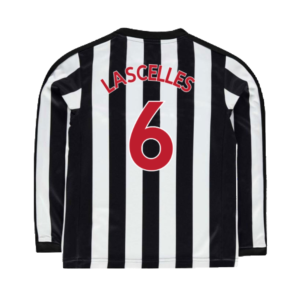 Newcastle United 2017-18 Long Sleeve Home Shirt (Sponserless) (L) (Lascelles 6) (Very Good)_1