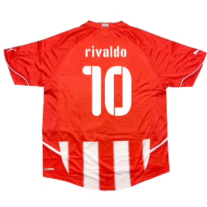 Olympiakos 2010-11 Home Shirt (M) (Good) (Rivaldo 10)_1