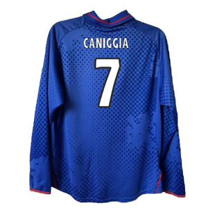 Rangers 2002-2003 Long Sleeved Home Shirt (XL) (Excellent) (Caniggia 7)_1