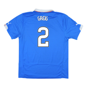 Rangers 2014-15 Home Shirt ((Excellent) L) (GREIG 2)_2