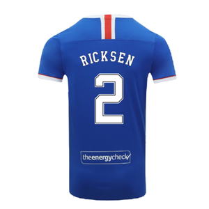 Rangers 2020-21 Home Shirt (S) (RICKSEN 2) (Excellent)_1