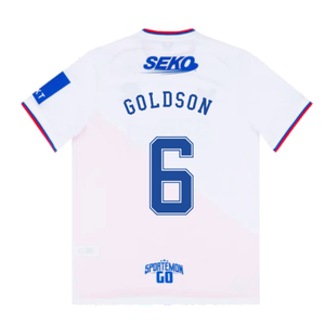 Rangers 2022-23 Away Shirt (L) (GOLDSON 6) (Mint)_1