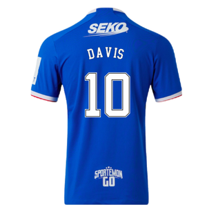 Rangers 2022-23 Home Shirt (XXL) (Mint) (DAVIS 10)_1