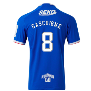 Rangers 2022-23 Home Shirt (3XL) (GASCOIGNE 8) (Mint)_1