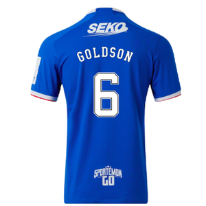 Rangers 2022-23 Home Shirt (XXL) (Mint) (GOLDSON 6)_1