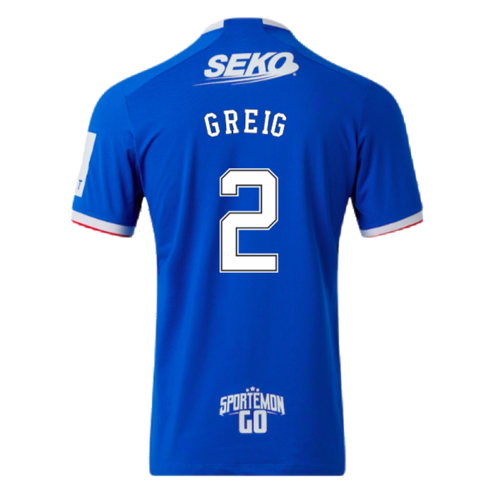 Rangers 2022-23 Home Shirt (M) (Mint) (GREIG 2)