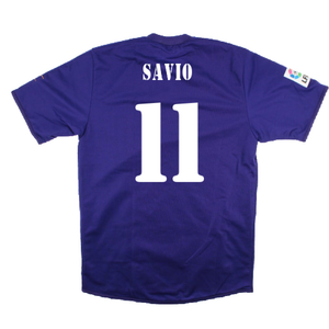 Real Madrid 2001-02 Anniversary Third Shirt (S) (Excellent) (Savio 11)_1