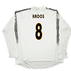 Real Madrid 2003-04 Home Long Sleeve Shirt (M) (Mint) (Kroos 8)_1