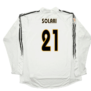 Real Madrid 2003-04 Home Long Sleeve Shirt (M) (Mint) (Solari 21)_1