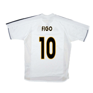 Real Madrid 2003-04 Home Shirt (M) (Good) (Figo 10)_1