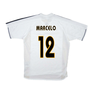 Real Madrid 2003-04 Home Shirt (M) (Good) (Marcelo 12)_1