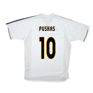 Real Madrid 2003-04 Home Shirt (XL) (Good) (Puskas 10)_1