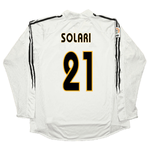 Real Madrid 2004-05 Long Sleeve Home Shirt (M) (Excellent) (SOLARI 21)_1