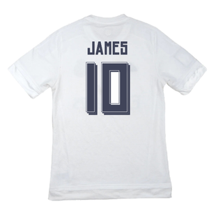 Real Madrid 2015-16 Home Shirt (M) (James 10) (Good)_1