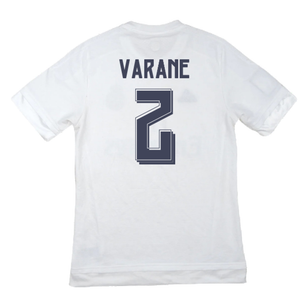 Real Madrid 2015-16 Home Shirt (M) (Varane 2) (Good)_1