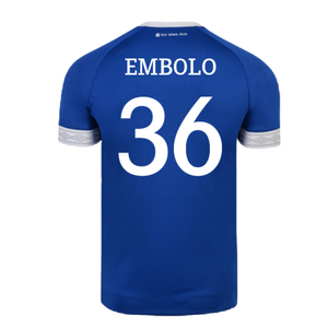 Schalke 2018-19 Home Shirt (2XL) (Excellent) (Embolo 36)_1