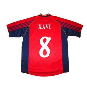 Spain 1998-99 Home Shirt (XL) (Excellent) (XAVI 8)_1