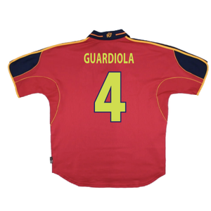 Spain 2000-01 Home Shirt (Mint) (Guardiola 4)_1