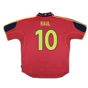 Spain 2000-02 Home Shirt (L) (Excellent) (Raul 10)_1