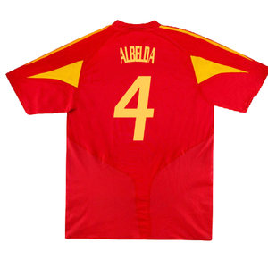 Spain 2004-2006 Home Shirt (L) (Fair) (Albelda 4)_1