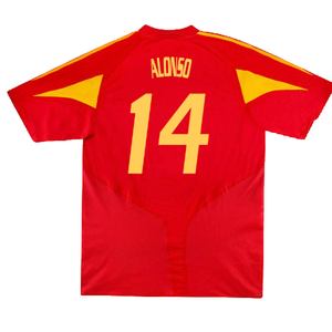 Spain 2004-2006 Home Shirt. (Very Good) (Alonso 14)_1