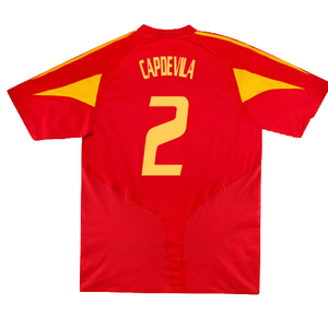 Spain 2004-2006 Home Shirt (L) (Excellent) (Capdevila 2)_1