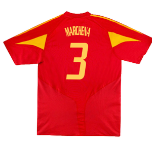 Spain 2004-2006 Home Shirt. (Very Good) (Marchena 3)_1