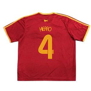 Spain 2006-07 Basic Home Shirt (L) (Very Good) (Hierro 4)_1