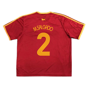 Spain 2006-07 Basic Home Shirt (S) (Excellent) (M.Salgado 2)_1