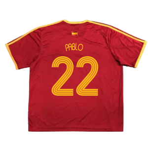 Spain 2006-07 Basic Home Shirt (L) (Very Good) (Pablo 22)_1