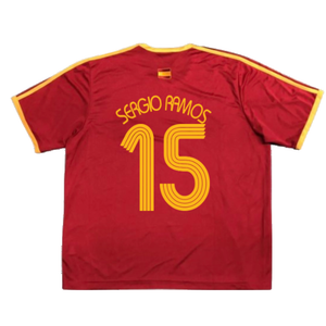 Spain 2006-07 Basic Home Shirt (L) (Very Good) (Sergio Ramos 15)_1